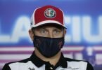Kimi Räikkönen bei der Pressekonferenz in Mexiko-Stadt. Foto: Edgard Garrido/Reuters Pool/dpa