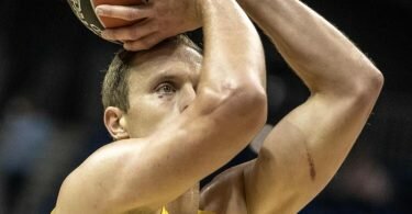 Luke Sikma erzielte 19 Punkte für Alba Berlin. Foto: Andreas Gora/dpa