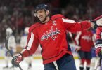 Traf zum 741. Mal in der NHL: Alexander Owetschkin. Foto: Patrick Semansky/AP/dpa