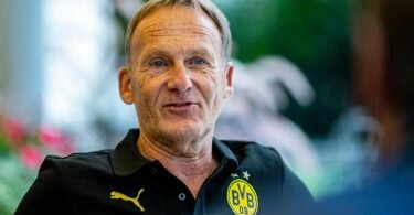 Hans-Joachim Watzke bleibt angesichts der Titel-Sprüche aus Richtung des FC Bayern gelassen. Foto: David Inderlied/dpa