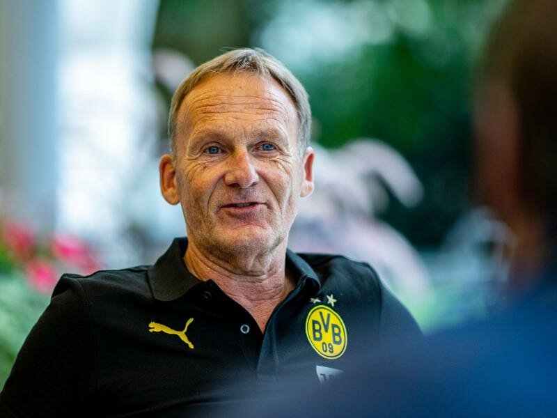 Hans-Joachim Watzke bleibt angesichts der Titel-Sprüche aus Richtung des FC Bayern gelassen. Foto: David Inderlied/dpa