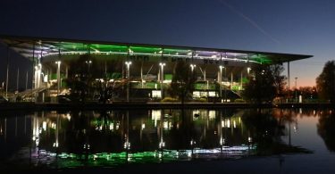 Zum WM-Qualifikationsspiel des DFB-Teams gegen Liechtenstein sollen am Donnerstagabend 26.000 Fans ins Wolfsburger Stadion kommen. Foto: Swen Pförtner/dpa
