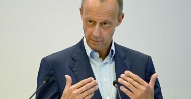 Friedrich Merz Mitte September bei einer Pressekonferenz in&nbsp;Stuttgart. Foto: Bernd Weißbrod/dpa