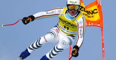 Romed Baumann geht bei der Abfahrt in Lake Louise an den Start. Foto: Frank Gunn/The Canadian Press via ZUMA/dpa