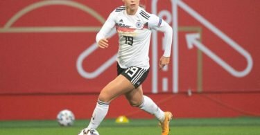 Steht in der Startelf gegen die Türkei: Klara Bühl. Foto: Matthias Balk/dpa