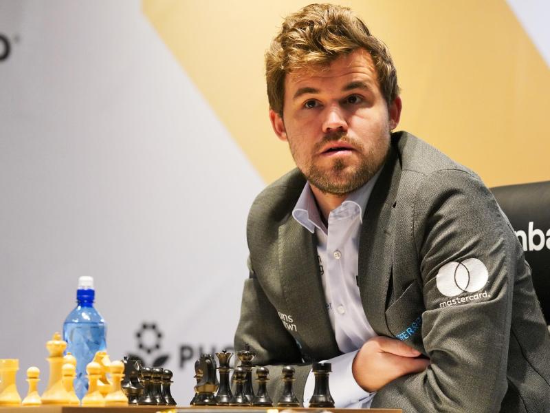 Schach-Weltmeister Magnus Carlsen steht unmittelbar vor der Titelverteidigung. Foto: Jon Gambrell/AP/dpa