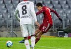 Jamal Musiala (r) erzielte für den FC Bayern das 2:1 gegen Mainz. Foto: Sven Hoppe/dpa