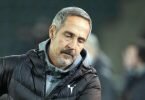 Nach dem schwachen Auftreten der Mannschaft will Gladbachs Trainer Adi Hütter den Kader durchforsten. Foto: Federico Gambarini/dpa