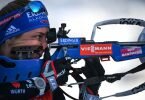 Biathletin Vanessa Hinz beim Schießen. Foto: Olivier Chassignole/AFP/dpa