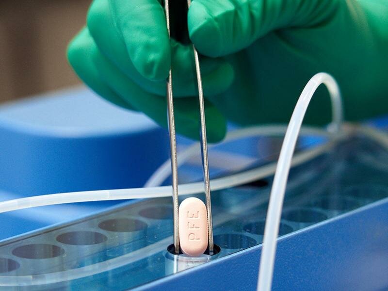 Die von Pfizer hergestellte Pille gegen Covid-19: Paxlovid. Foto: Pfizer/dpa