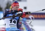 Wurde im Einzel über 20 Kilometer in Antholz als bester Deutscher Zwölfter: Benedikt Doll. Foto: Matthias Schrader/AP/dpa