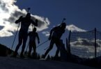 Ein Sieg der deutschen Biathleten beim prestigeträchtige Weltcup in Antholz wäre eine Überraschung. Foto: Matthias Schrader/AP/dpa