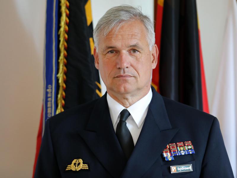 Vizeadmiral Kay-Achim Schönbach ist Inspekteur der Deutschen Marine im Marinekommando. Foto: Bernd Wüstneck/dpa-Zentralbild/dpa