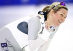 Eisschnellläuferin Claudia Pechstein würde gerne die Deutschland-Fahne bei der Eröffnungsfeier der Olympischen Spiele in Peking tragen. Foto: Vincent Jannink/ANP/dpa
