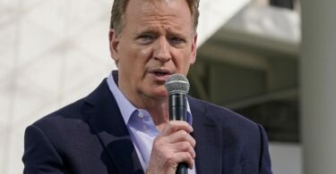 Roger Goodell, Commissioner der National Football League (NFL), bestätigt Spiele in München und Frankfurt. Foto: Morry Gash/AP/dpa