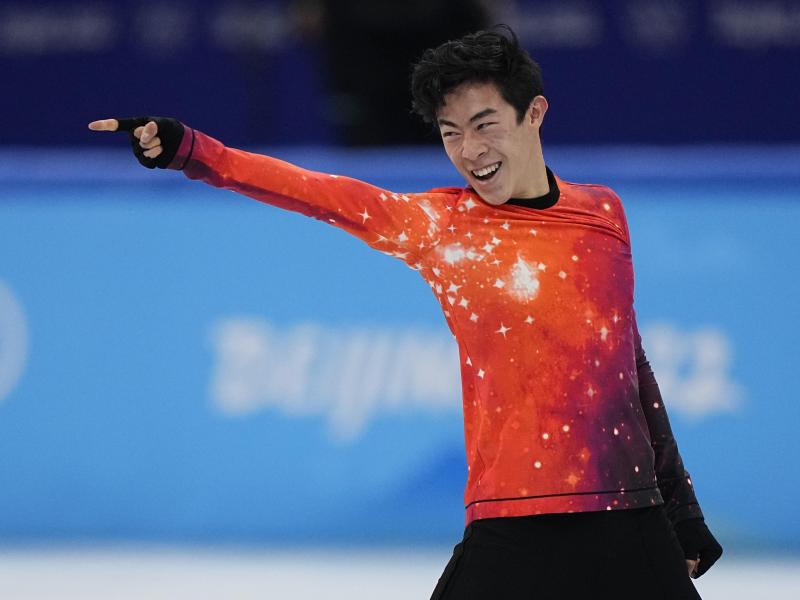 US-Star Nathan Chen ist Olympiasieger im Eiskunstlaufen. Foto: David J. Phillip/AP/dpa