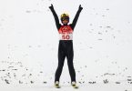 Skispringer Karl Geiger gewann die Bronzemedaille. Foto: Daniel Karmann/dpa