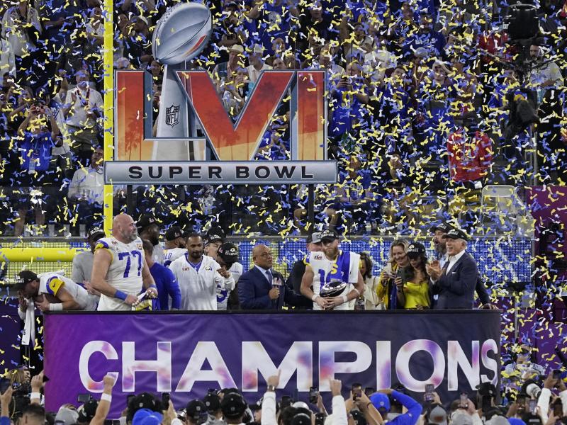 Die Los Angeles Rams sind die Super-Bowl-Champions. Foto: Ted S. Warren/AP/dpa