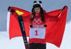 Ski-Freestylerin Eileen Gu ist Chinas Superstar. Foto: Angelika Warmuth/dpa