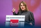 Die Juso-Bundesvorsitzende Jessica Rosenthal sieht die geplanten Milliarden-Investitionen in die Bundeswehr kritisch. Foto: Frank Rumpenhorst/dpa