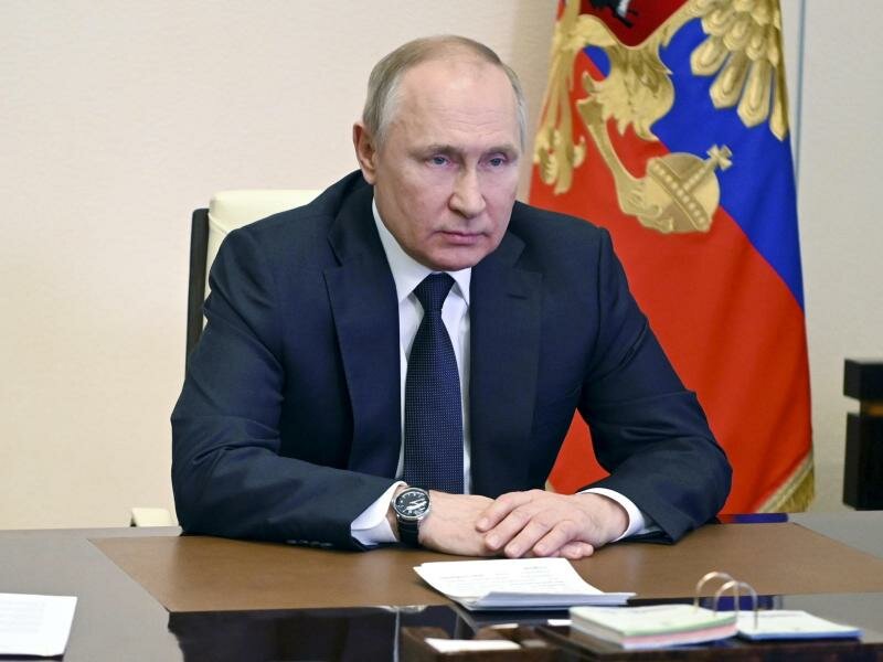 Wladimir Putin: Die wichtigste Forderung ist die Entmilitarisierung der Ukraine. Foto: Andrei Gorshkov/Pool Sputnik Kremlin/AP/dpa