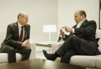 Gemeinsames Ziel von Kanzler Olaf Scholz und Israles Premier Naftali Bennett: ein möglichst schnelles Kriegsende in der Ukraine. Foto: Jesco Denzel/Bundespresseamt/dpa
