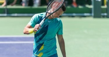 Philipp Kohlschreiber ist als erster Deutscher in Indian Wells ausgeschieden. Foto: Maximilian Haupt/dpa