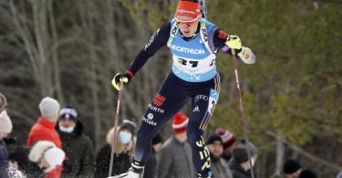 Denise Herrmann wurde beim Biathlon-Weltup in Ötepää in Estland Zweite. Foto: Roman Koksarov/AP/dpa