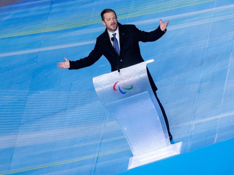 Andrew Parsons, Präsident des Internationalen Paralympischen Komitees, hat die Paralympics für beendet erklärt. Foto: Jens Büttner/dpa-Zentralbild/dpa