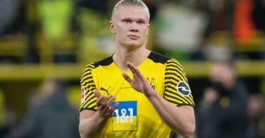 Kam gegen Bielefeld knapp 30 Minuten zum Einsatz: Dortmunds Erling Haaland. Foto: Bernd Thissen/dpa