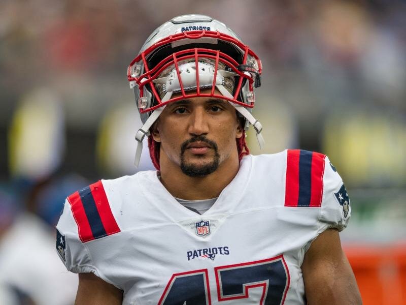 Spielt in der NFL zukünftig für die Las Vegas Raiders: Jakob Johnson. Foto: Maximilian Haupt/dpa