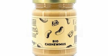 Vorsicht bei Erdnussallergie: Im Cashewmus der Marke KoRo könnte laut einer Lebensmittelwarnung zu viel Erdnuss enthalten sein. Foto: lebensmittelwarnung.de/dpa-infocom