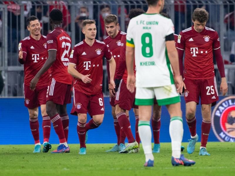 Tabellenführer Bayern München siegte problemlos gegen Union Berlin. Foto: Sven Hoppe/dpa