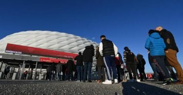Die Frauen des FC Bayern bestreiten ihr Viertelfinal-Hinspiel in der Champions League gegen Paris Saint-Germain in der Allianz Arena. Foto: Sven Hoppe/dpa