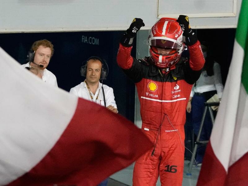 Charles Leclerc fuhr für Ferrari in Bahrain zum Sieg. Foto: Hassan Ammar/AP/dpa