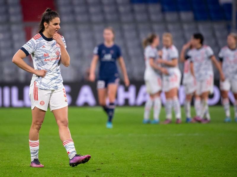 Die Fußballerinnen des FC Bayern München unterlagen Paris Saint-Germain mit 1:2. Foto: Sven Hoppe/dpa