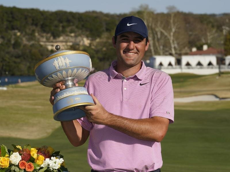 Die neue Nummer eins der Golf-Welt: Scottie Scheffler. Foto: Tony Gutierrez/AP/dpa