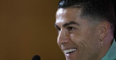 Cristiano Ronaldo tritt mit Portugal statt auf Italien auf den Außenseiter Nordmazedonien. Foto: Pedro Correia/Atlantico Press via ZUMA Press/dpa