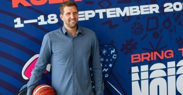 Rührt die Werbetrommel für die Basketball-EM: Spielerlegende Dirk Nowitzki. Foto: Marius Becker/dpa