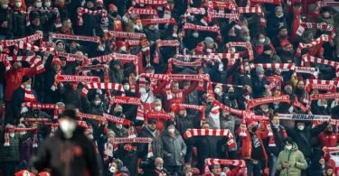 Beim Spiel gegen den 1. FC Köln wird das Stadion An der Alten Försterei unter voller Auslastung ausverkauft sein. Foto: Andreas Gora/dpa