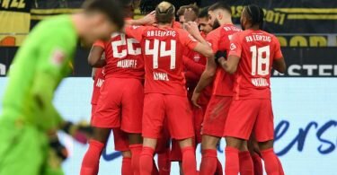 RB Leipzig setzte sich souverän in Dortmund durch. Foto: Bernd Thissen/dpa