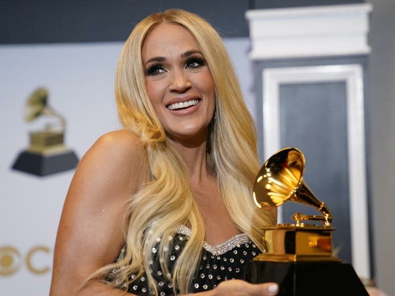 Carrie Underwood wurde für das beste Roots-Gospel-Album ausgezeichnet. Foto: John Locher/Invision/AP/dpa