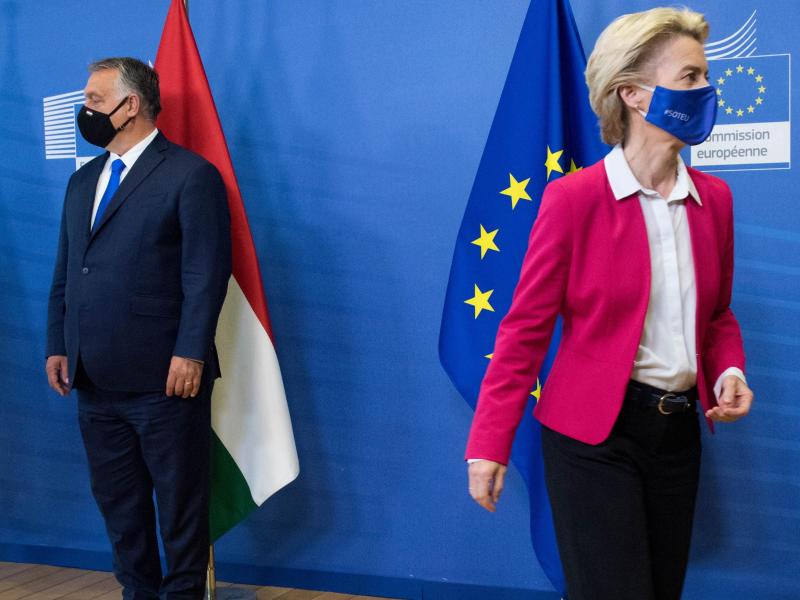 Man sei derzeit nicht in der Lage, einen gemeinsamen Nenner mit Ungarn zu finden, so von der Leyen. Das Problem: Korruption. Foto: Etienne Ansotte/European Commission/dpa