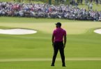 Er ist wieder da: Golf-Star Tiger Woods beim Masters in Augusta. Foto: Charlie Riedel/AP/dpa