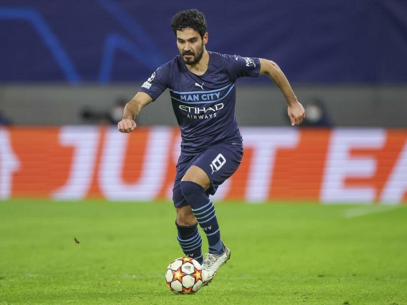Für Manchester City am Ball: Ilkay Gündogan in Aktion. Foto: Jan Woitas/dpa-Zentralbild/dpa