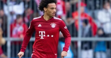 Steht gegen den FC Villarreal in der Startelf der Bayern: Leroy Sané. Foto: Sven Hoppe/dpa