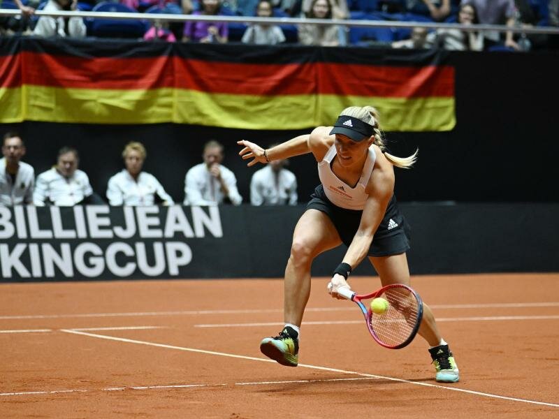 Verlor auch ihr zweites Match in Kasachstan: Angelique Kerber. Foto: Paul Zimmer/DTB/dpa