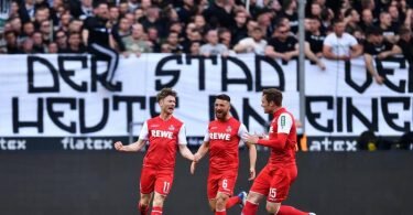 Der Kölner Sieg beim Rheinderby in Mönchengladbach stieß einigen Borussia-Fans übel auf. Foto: Marius Becker/dpa