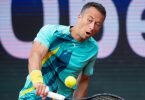 Tennisprofi Philipp Kohlschreiber unterlag in der ersten Runde von München Daniel Altmaier mit 6:7 (5:/), 6:3 und 1:6. Foto: Sven Hoppe/dpa
