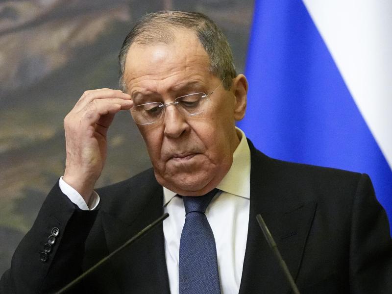 Russlands Außenminister Sergej Lawrow hält einen dritten Weltkrieg nicht für ausgeschlossen. Foto: Alexander Zemlianichenko/Pool AP/dpa